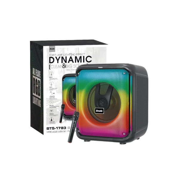 Brodu%20BTS-1783%20RGB%20dynamic%20lighting%20effect%20Bluetooth%20Audio%20Portable%20heavy%20bass%20Party%20wireless%20Speaker%20w/%20wireless%20mic%20/%20USB%20-%20Image%206