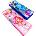 Kids pencil box case Magnetic Lock Pencil Box with Sharpener For Girls & Boys Pencil Case stationary. 