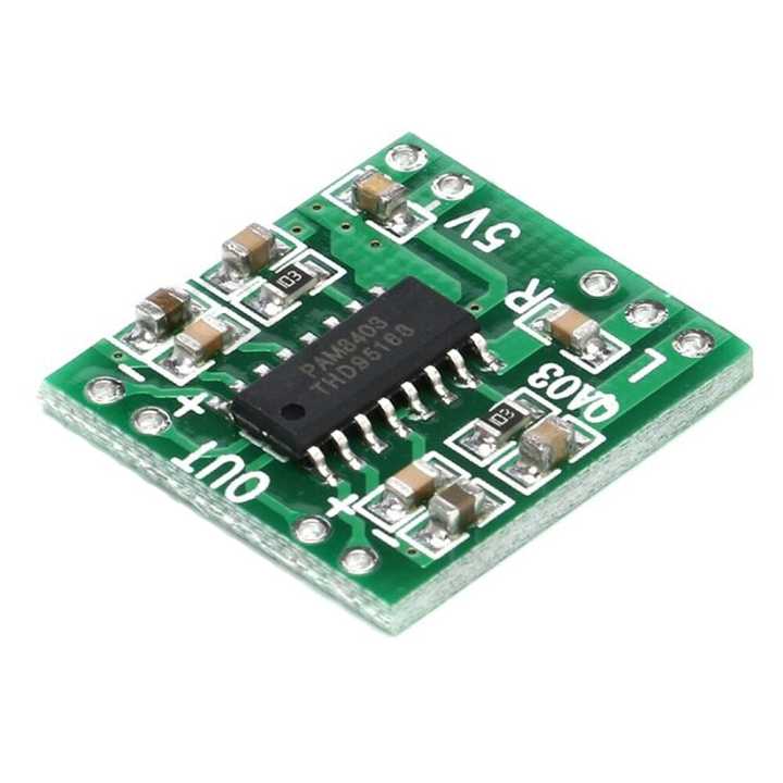 PAM8403 2x3W Audio Mini Digital Stereo Power Amplifier Board 5V Power Audio Class D Amplifier Module 1Pcs