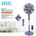 Sisil Pedestal Fan SL-SF1607RC, 3 Speeds, 65W With Remote. 