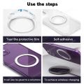 3 in 1 Samsung Galaxy A17 4G Acrylic Phone Case For Samsung Galaxy A17 5G A07 A06 Casing With Magnetic Wireless Charging Sticker +Full Coverage Tempered Glass Screen Protector. 