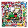 20/40pcs Train Stickers Railway Engines Locomotives Freights Stickers for Laptop Scrapbook Journal Kids Girls Boys Stickers. 