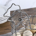 Homewares Chicken Hen Shaped Egg Collection Storage Wire Basket Farmhouse Style Organization. 