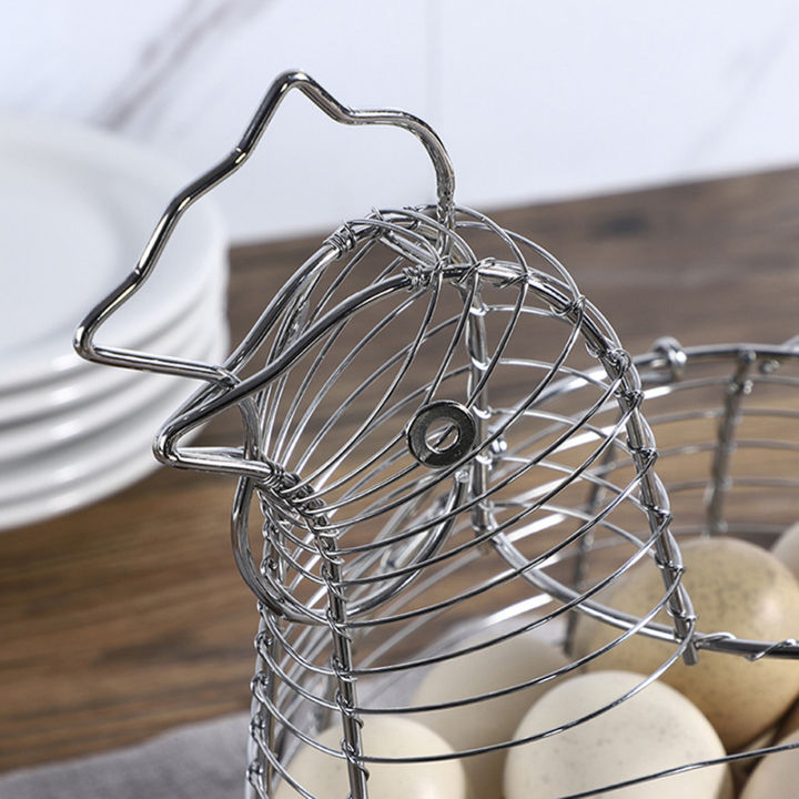 Homewares%20Chicken%20Hen%20Shaped%20Egg%20Collection%20Storage%20Wire%20Basket%20Farmhouse%20Style%20Organization%20-%20Image%205