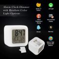Alarm Clock Digital Travel for Bedroom Boy Girl,Small Desk Bedside Clocks,Display Time/Date LED Night Light with Snooze. 