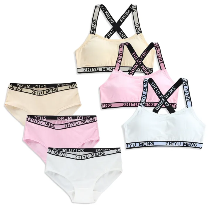 Girls%20Training%20Bras%20Panties%20Kids%20Cotton%20Underwear%20Sets%20Teens%20Students%20Bra%20Vest%20and%20Panties%20Wireless%20Girls%20Sports%20Bra%208-16Y%20-%20Image%204