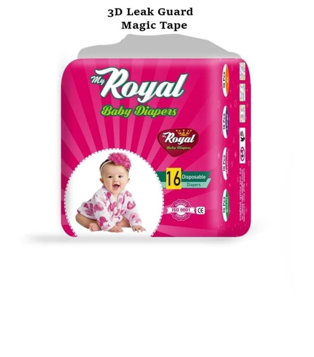 My Royal Baby Disposable Baby Diapers - 16 Pcs