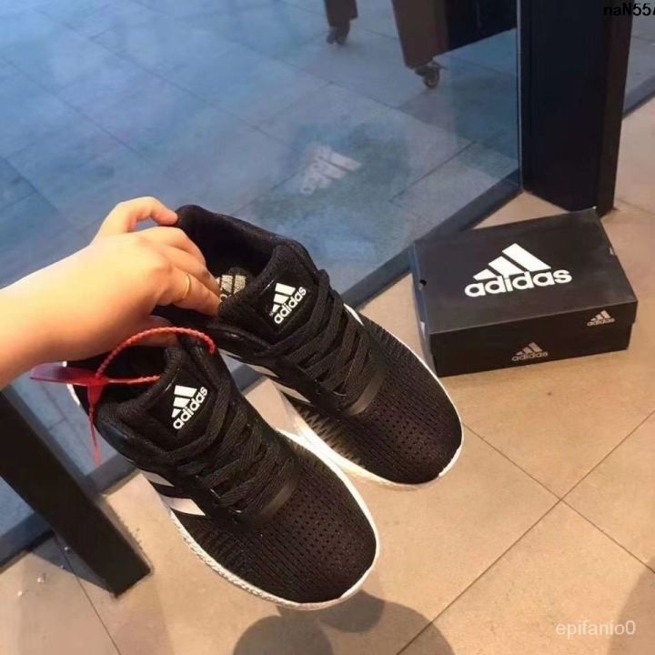 Korean Style Spring and Autumn Surface Bottom New ﹀ All-Matching Sports Knitted Shoes Couple Breathable Popcorn Running Men and Women Wear-Resistant *