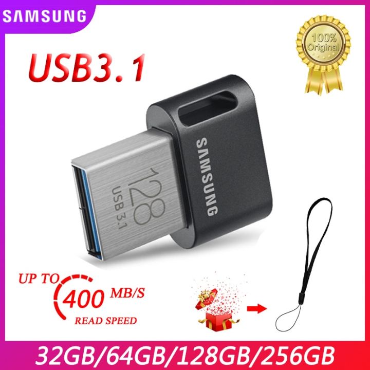 【64GB 】 SAMSUNG FIT plus USB 3.1 USB Flash Drive 32GB 64GB Pen Drive Tiny Stick Storage Device 256G U Disk Mini Flash drive