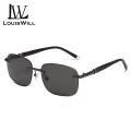 LouisWill Men Sunglasses Frameless Edge Cutting Metal Sunglasses Ultra Light Sunglasses UV400 Glasses Anti Glare Glasses Sunscreen Sunglasses Outdoor Sports Driving Traveling Riding Sunglasses. 