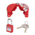 Valve Secure Lock Device Padlock Safe Foldable Practical Gate Valve Lockout Device 38mm Locking Range for Chemical Engineering. 
