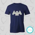 Marshmello blue Tshirt  unisex  tees  designer tees  crew neck  silver white  red  blue  black. 