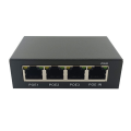 1 PCS 4 Port Gigabit POE Extender 100/1000M Network Switch Extender Black Metal for PoE Switch NVR IP Camera AP. 