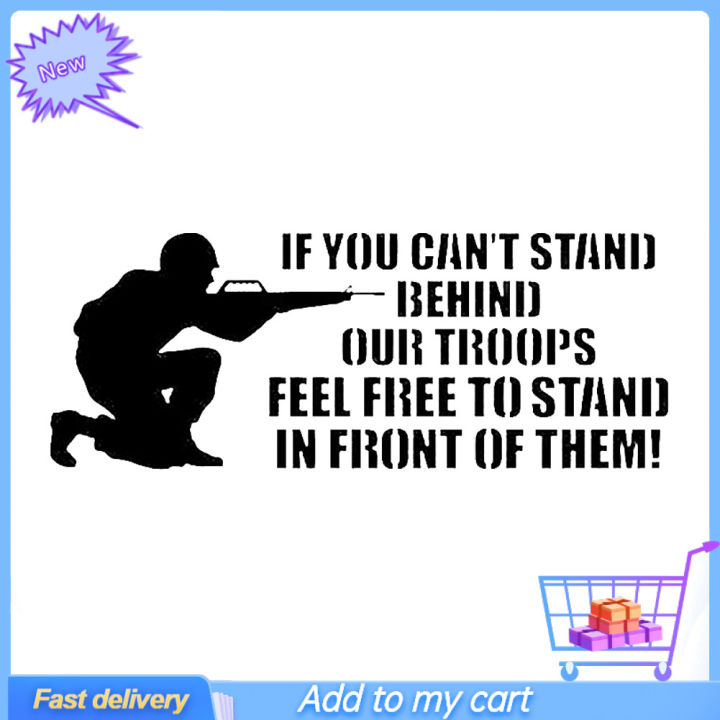 Soldier English Sentence Funny Car Vehicle Body Window Decor Decals Sticker