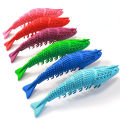Cat Toothbrush Catnip Toy Interactive Rubber Care For Pet Kitten Crayfish-Shaped Chewing Durable Cat Toys. 
