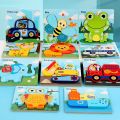 Puzzle Wooden Animal Jigsaw Puzzles High Baby Jigsaw Game Educational Toys for Kids Gift. 