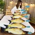 20/30/40cm Creative Simulation Crucian carp Fish Grass Carp Salted fish Cute Cartoon Cat Plush Pillow Toy Gift. 