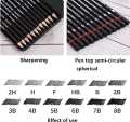 Artist pencil 12 sized pcs SET Sketching Pencils 12 Professional Sketch and Drawing Pencils - Art Pencils - Drawing Pencil Kit pack of 12 - 8B to 2H - Graphite Pencils for beginners and Pro Artists. 