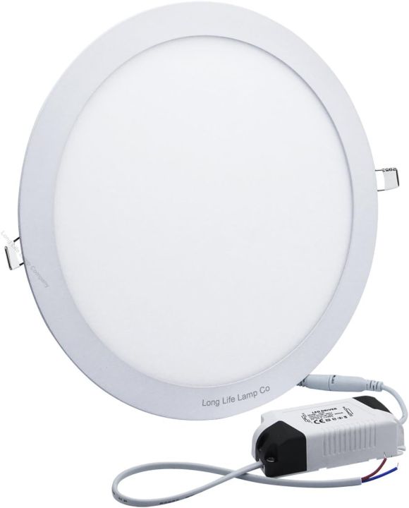 Success Lightings LED SUNK Panel Light 3W 4W 6W 9W 12W 18W 24W 2X2 2x2 4line Flat Lamp Round Ultra-Thin Recessed Ceiling Light Downlight Fixture Kit DAY LIGHT