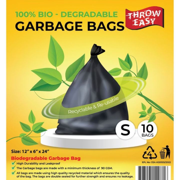 Garbage Easy Go Throw Easy Highly Durable Garbage Bags Small | Daraz.lk