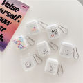 Cute Smiley Earphone Case For Inpods 12 I12 I9s Wireless Headphone Soft Silicone Earbuds Clear Protective Cover Box Accessories. 