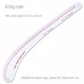 Empire sewing ruler and French curve, used for pattern making drafting, transparent plastic fashion designer ruler pieces assemb. 