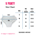 V-Shape Cotton Knit Panty for Women and Girls, Comfortable Fit, Easy Slip-On, Flexible Stretch. 
