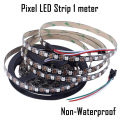 Pixel LED Strip 1 meter 60 LED WS2812B Individually Addressable IP30 Non-Waterproof. 