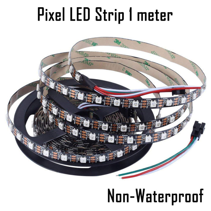 Pixel%20LED%20Strip%201%20meter%2060%20LED%20WS2812B%20Individually%20Addressable%20IP30%20Non-Waterproof%20-%20Image%202
