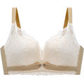 TZ Summer Women's Fashion Underwear Small Chest Push Up Big Lace Edge Breathable Push Up Accessory Breast Push Up Bra Set. 
