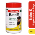 Vetzyme Dog Vitamins & Supplement (B Plus E With Zinc & Selenium 100Tablets). 