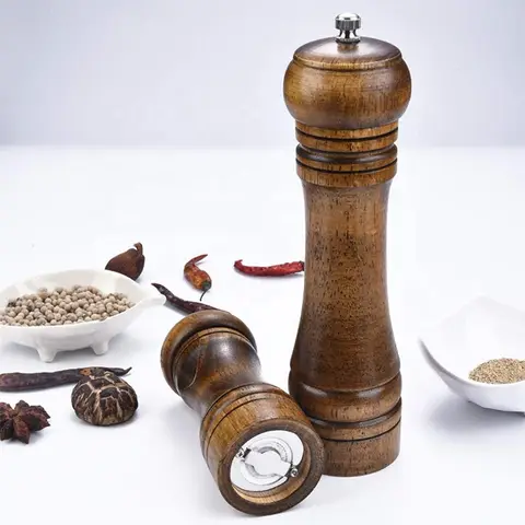Pepper%20Mill%20Grinder%20-%20Black%20Traditional%20Brown%20Wooden%20Salt%20&%20Pepper%20Grinder,%20Mixer,%20Mill,%20Manual%20Shaker,%20Spice%20Storage%20Ceramic%20Crusher,%20Mill%20with%20Adjustable%20Coarseness%20Setting%20Wooden%20Traditional%20Pepper%20Mill%20-%20Image%204