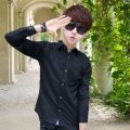 2023Spring and Summer Youth Tie Shirt Men's Long-Sleeved Korean Style Trendy College Style Student Class Clothes School Uniform Shirt. 