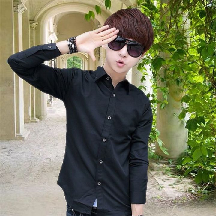 2023Spring%20and%20Summer%20Youth%20Tie%20Shirt%20Men's%20Long-Sleeved%20Korean%20Style%20Trendy%20College%20Style%20Student%20Class%20Clothes%20School%20Uniform%20Shirt%20-%20Image%207