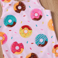 Yfashion Summer Kids Swimsuit Cartoon Crab Donut Printing Breathable Quick-drying Swimwear For 0-3 Years Old Girls Cotton. 