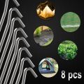 Tent Pegs 8 PCS 18cm Metal Heavy Duty Tent Hooks Aluminum Alloy Rust Free Camping Tent Ground Pegs. 