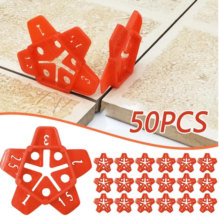 Wall Tiles Leveling Tool Floor Leveling Device 50 Pieces Anti-Slip Positioning Tiles Locator For Renovation Home Improvement