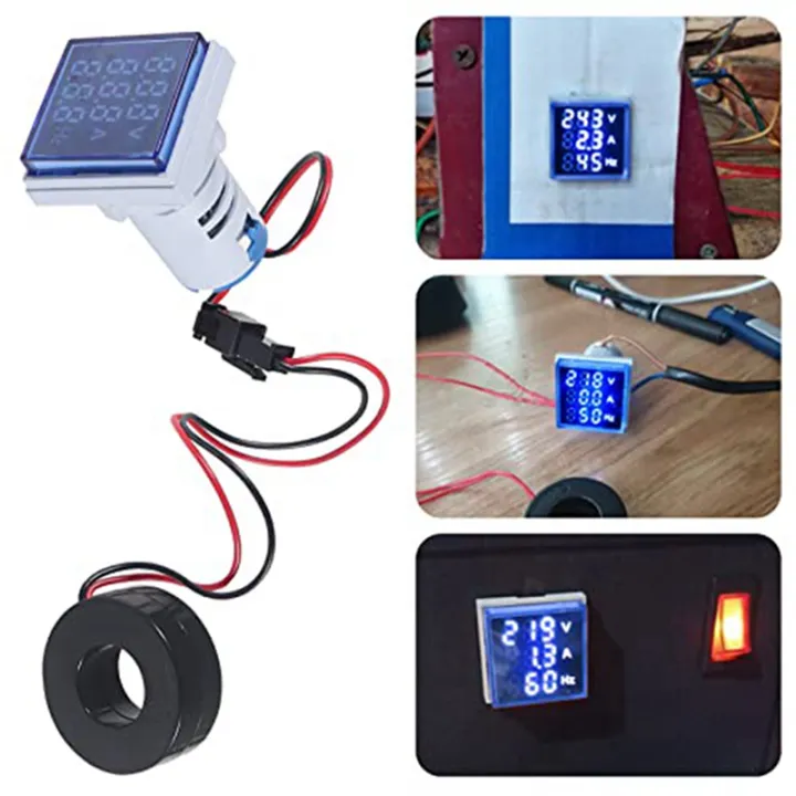 2Piece%20Digital%203In1%2022mm%20Voltmeter%20Ammeter%20Hz%20Meter%20Current%20Frequency%20Indicator%20AC%2060-500V%20-%20Image%207