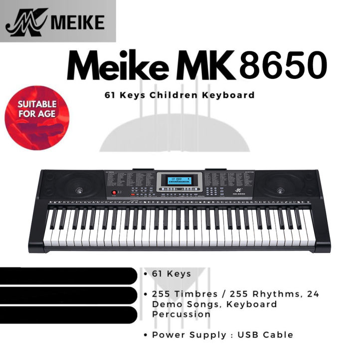 MEIKE 61 Keys Professional Keyboard MIDI with Touch Function Keys ...