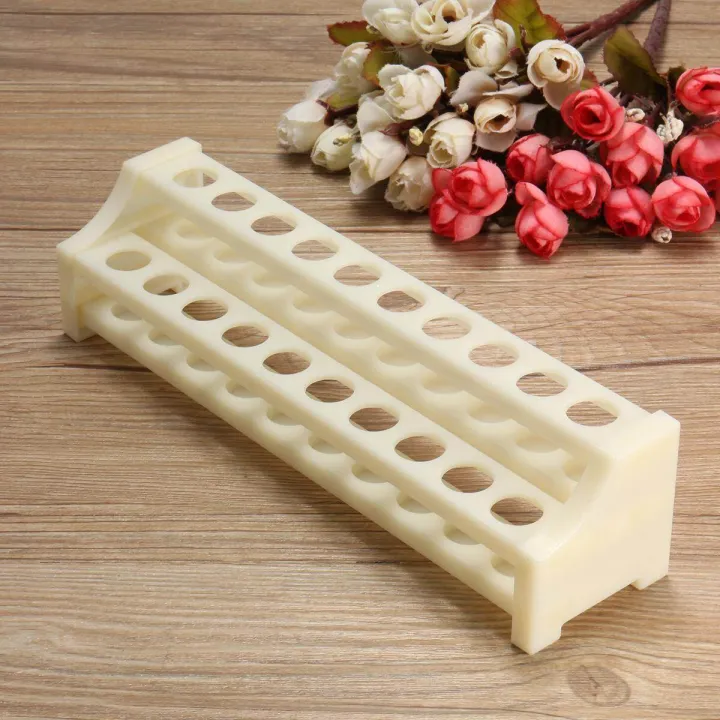 Excellent Health Quality White Plastic Laboratory Test Tube Rack Lab ...