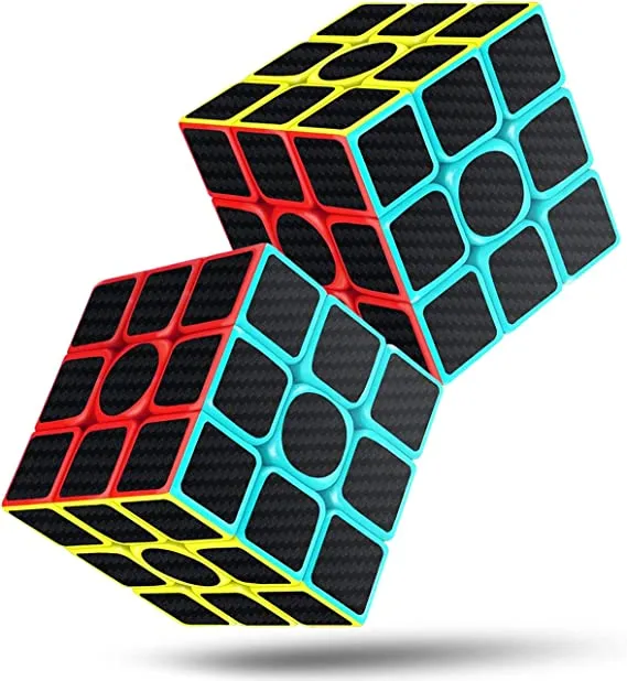 Speed%20Rubik's%20Cube%203x3x3%20Magic%20Carbon%20Fiber%20Sticker%20Smooth%20Cube,%20Enhanced%20Version%20Black%20-%20Image%203