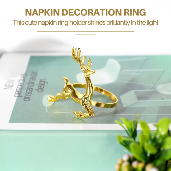 12Pcs%20Christmas%20Elk%20Deer%20Napkin%20Rings%20Gold%20Alloy%20Napkin%20Buckle%20Napkin%20Ring%20Holder%20Hotel%20Restaurant%20Wedding%20Party%20Dinner%20Table%20Decoration%20-%20Image%203