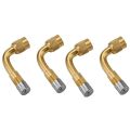 4X 90 Degree Tire Pump Tube, Inflator Nozzle, Extension Nozzle, Elbow, Tire Valve Nozzle, Extension Tube, Pump Nozzle. 