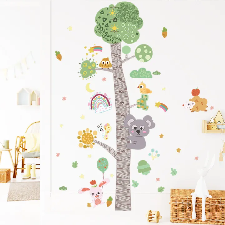 Cartoon%20Animal%20Trees%20Height%20Measure%20Wall%20Stickers%20for%20Kids%20Rooms%20Baby%20Room%20Decoration%20Meter%20Child%20Growth%20Chart%20Wallpaper%20Nursery%20Children's%20Room%20Bedroom%20Porch%20Kindergarten%20Classroom%20Decoration%20Wall%20Sticker%20Mural%20Wall%20Decal%20-%20Image%204
