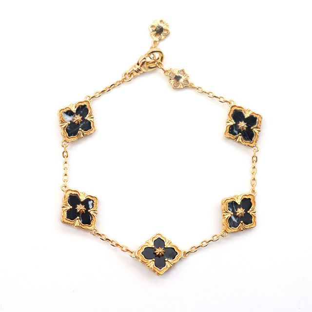4%20Leaf%20Flower%20Bracelet%20Black%20Clover%20Bracelets%20Stony%20Hand%20Chain%20Women's%20Luxury%20Jewelry%20For%20Female%20-%20Image%204