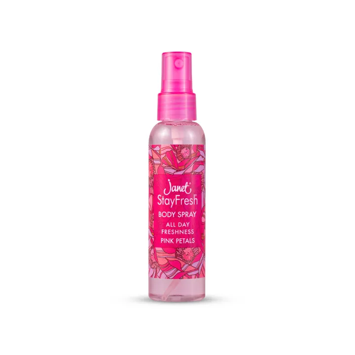 Janet Stay Fresh Body Spray - Pink Petal 75Ml