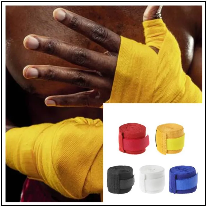 【LATS  Store】1.5/2/3/5M Boksen Bandage Sport Band Sanda Boksen Mma Hand Handschoenen Wraps riem Boksen Sport Bandage