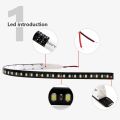 2qty White Waterproof 30CM Bar Light 5050 20modes Car LED Knight Rider lights LED Strip Scanner Lighting. 