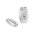 1Pc Silver 2/3/4/6/8mm Wire Rope Sleeve Fixing Clip Grip Clamp Cable Clip Double Hole Hardware Wire Ferrules Steel Wire Rope. 