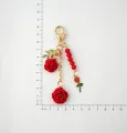 RHS Online Rose Resin Keychain Gilrs Key Holder Women Bag Pendant Car Keychain Gift. 